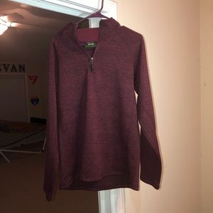 Stillwater Supply Co. maroon pullover jacket